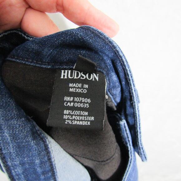 Hudson Jeans Womens 28 Bacara Straight Flood Cuff Stretch Denim PSMO Pockets - Picture 11 of 16